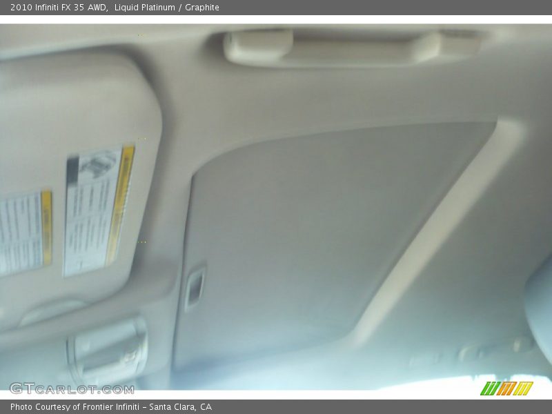 Liquid Platinum / Graphite 2010 Infiniti FX 35 AWD