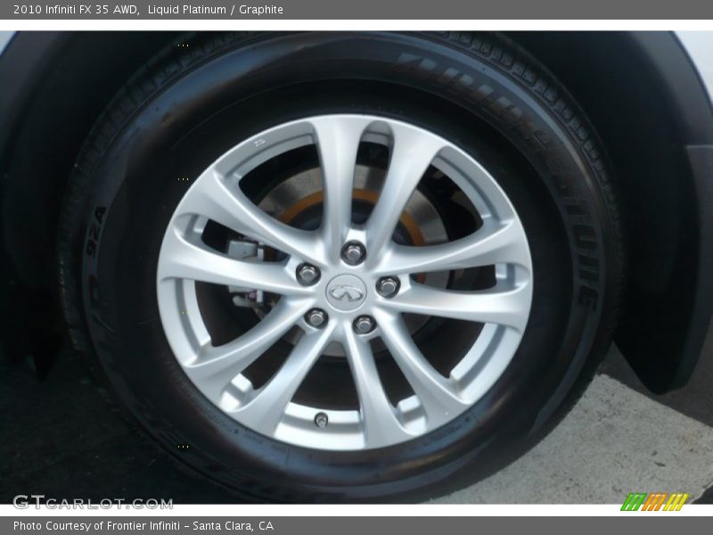 Liquid Platinum / Graphite 2010 Infiniti FX 35 AWD