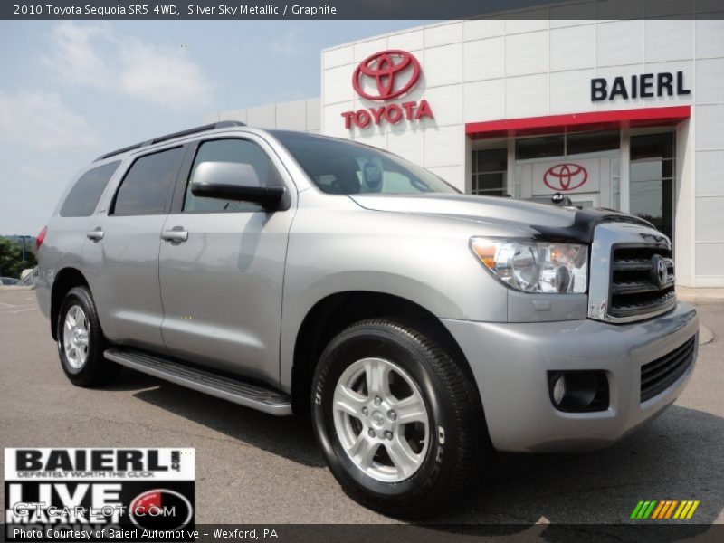 Silver Sky Metallic / Graphite 2010 Toyota Sequoia SR5 4WD