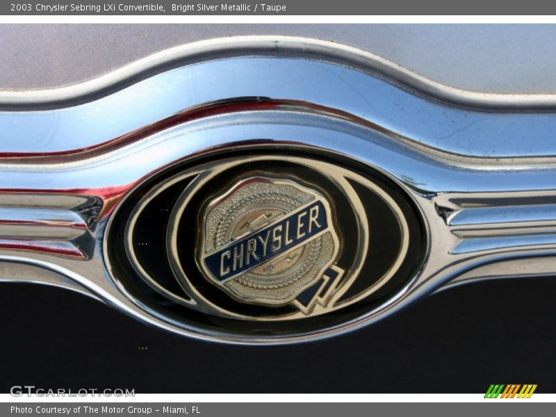 Bright Silver Metallic / Taupe 2003 Chrysler Sebring LXi Convertible