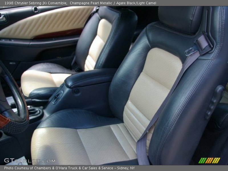  1998 Sebring JXi Convertible Agate Black/Light Camel Interior