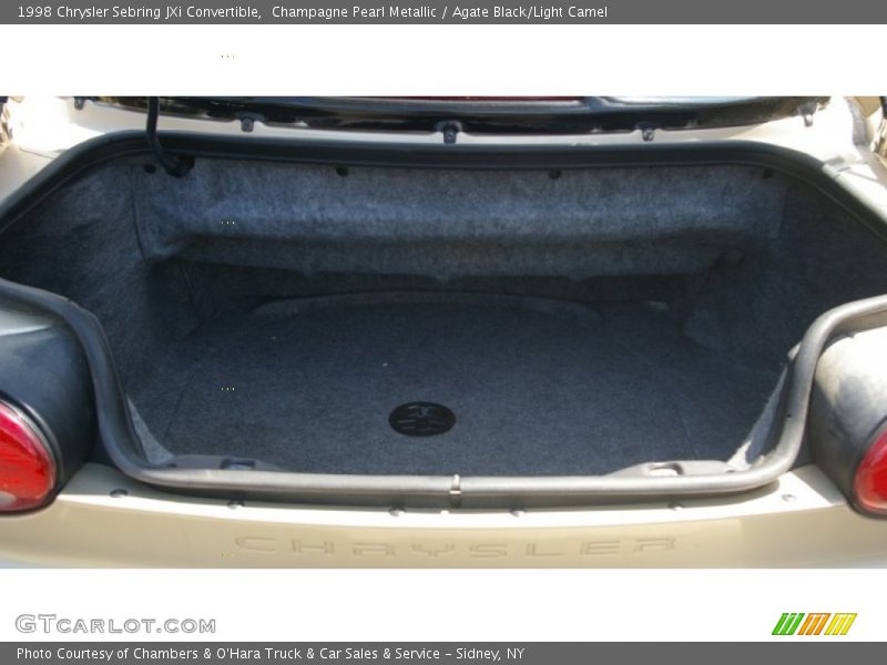 Champagne Pearl Metallic / Agate Black/Light Camel 1998 Chrysler Sebring JXi Convertible