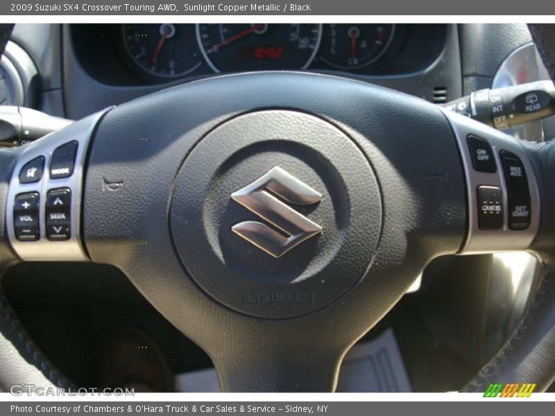 Sunlight Copper Metallic / Black 2009 Suzuki SX4 Crossover Touring AWD