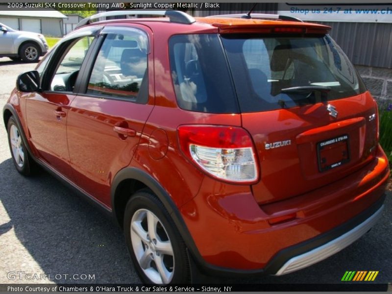 Sunlight Copper Metallic / Black 2009 Suzuki SX4 Crossover Touring AWD