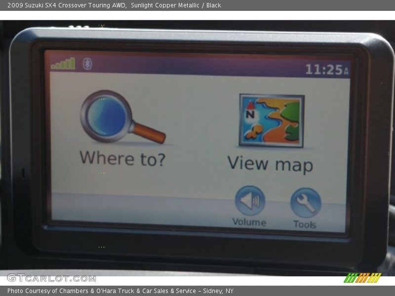 Sunlight Copper Metallic / Black 2009 Suzuki SX4 Crossover Touring AWD
