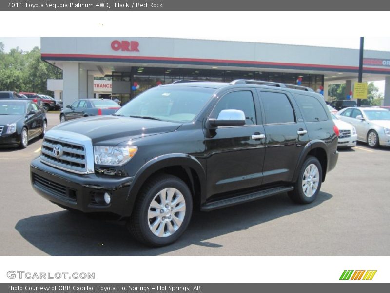 Black / Red Rock 2011 Toyota Sequoia Platinum 4WD