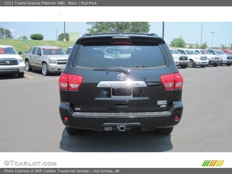 Black / Red Rock 2011 Toyota Sequoia Platinum 4WD