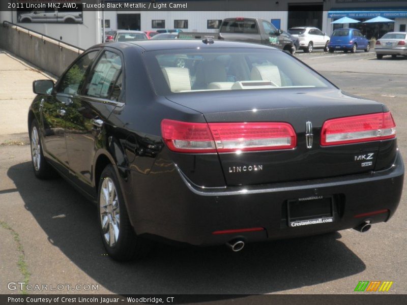 Tuxedo Black Metallic / Light Camel 2011 Lincoln MKZ AWD