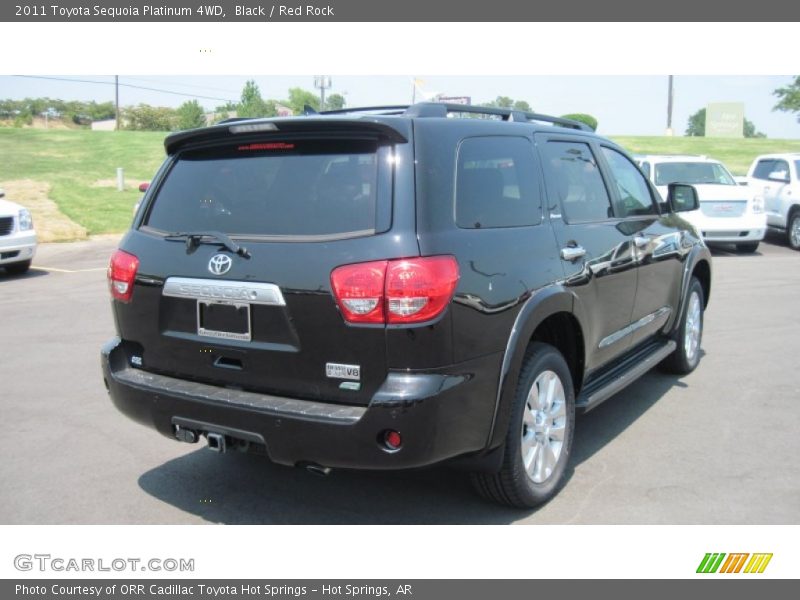 Black / Red Rock 2011 Toyota Sequoia Platinum 4WD