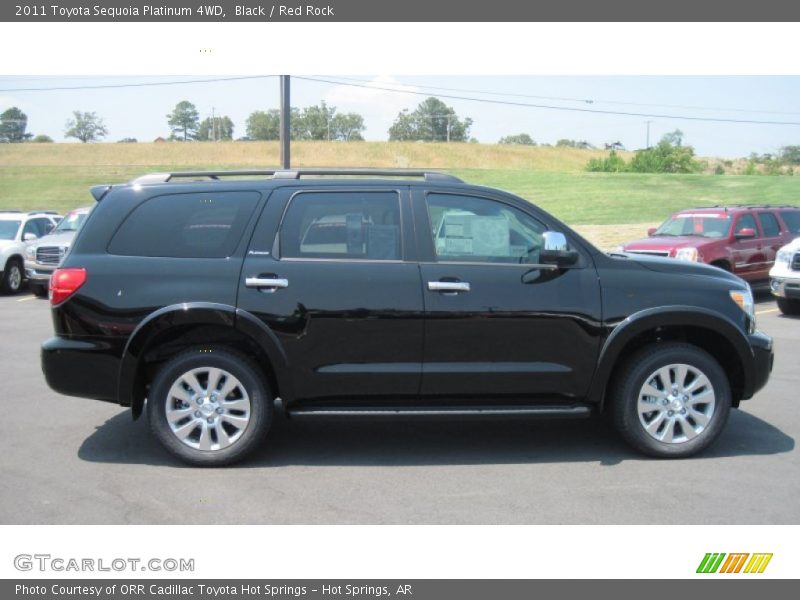 Black / Red Rock 2011 Toyota Sequoia Platinum 4WD