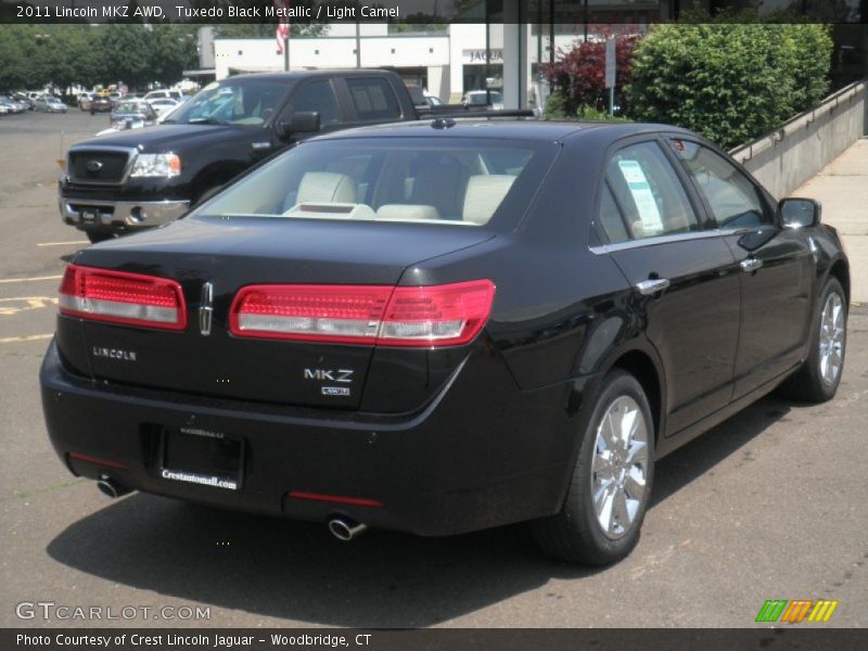 Tuxedo Black Metallic / Light Camel 2011 Lincoln MKZ AWD