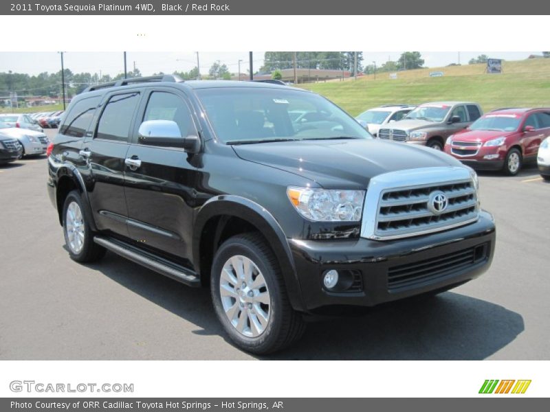 Black / Red Rock 2011 Toyota Sequoia Platinum 4WD