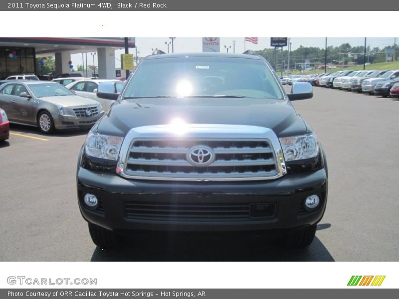 Black / Red Rock 2011 Toyota Sequoia Platinum 4WD