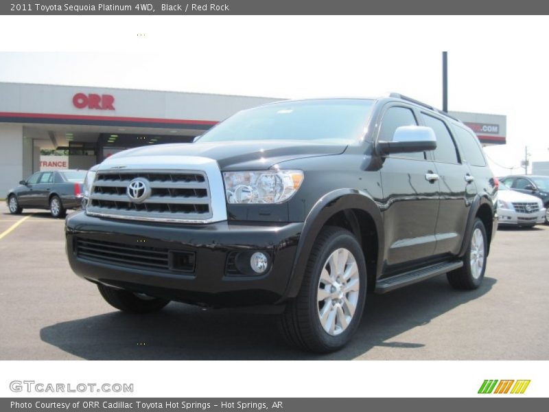 Black / Red Rock 2011 Toyota Sequoia Platinum 4WD