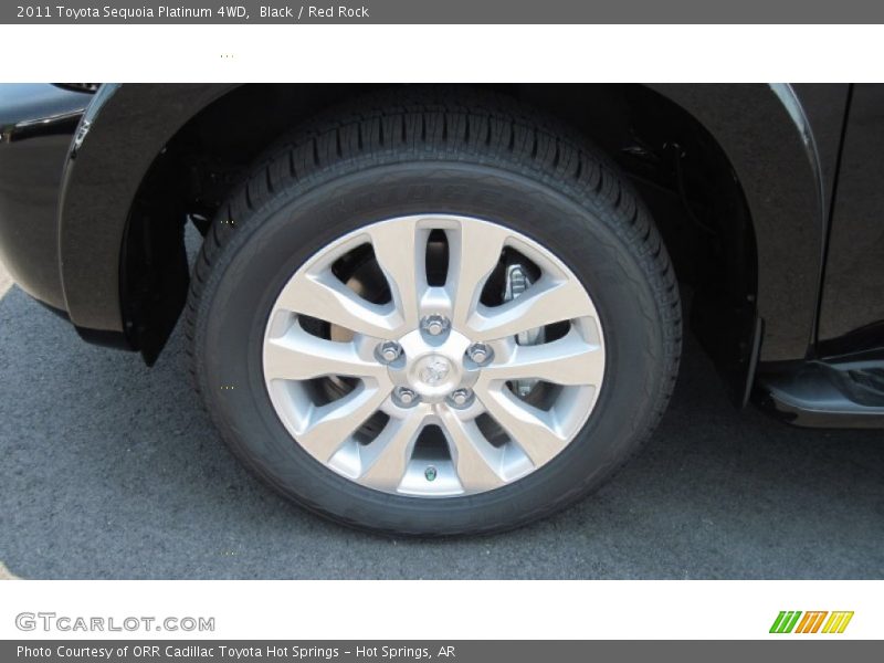 Black / Red Rock 2011 Toyota Sequoia Platinum 4WD
