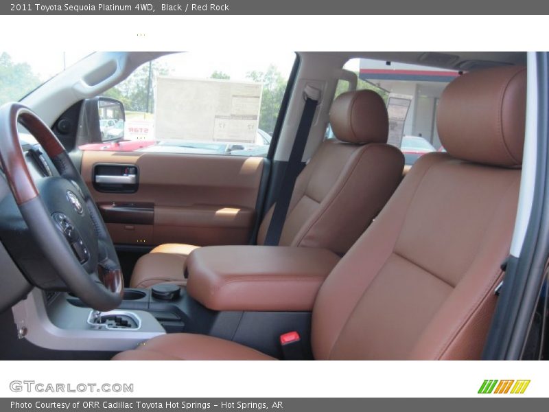 Black / Red Rock 2011 Toyota Sequoia Platinum 4WD