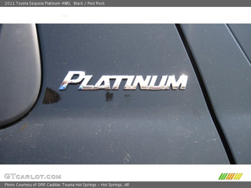 Black / Red Rock 2011 Toyota Sequoia Platinum 4WD
