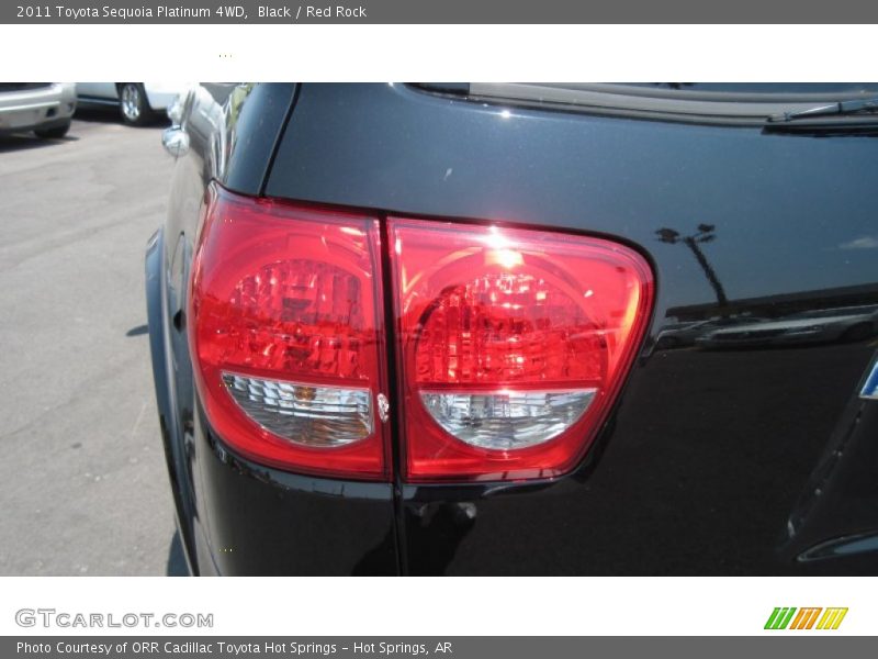 Black / Red Rock 2011 Toyota Sequoia Platinum 4WD