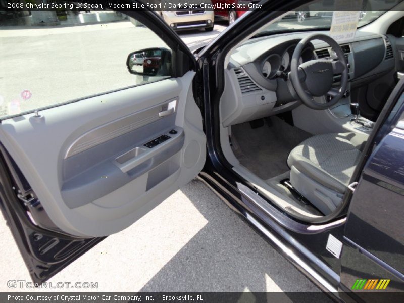 Modern Blue Pearl / Dark Slate Gray/Light Slate Gray 2008 Chrysler Sebring LX Sedan