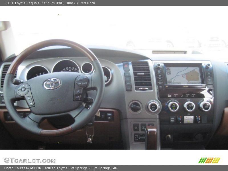 Black / Red Rock 2011 Toyota Sequoia Platinum 4WD