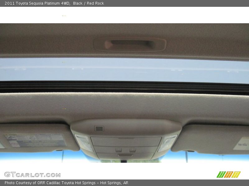 Black / Red Rock 2011 Toyota Sequoia Platinum 4WD