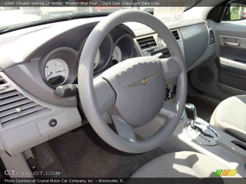 Modern Blue Pearl / Dark Slate Gray/Light Slate Gray 2008 Chrysler Sebring LX Sedan