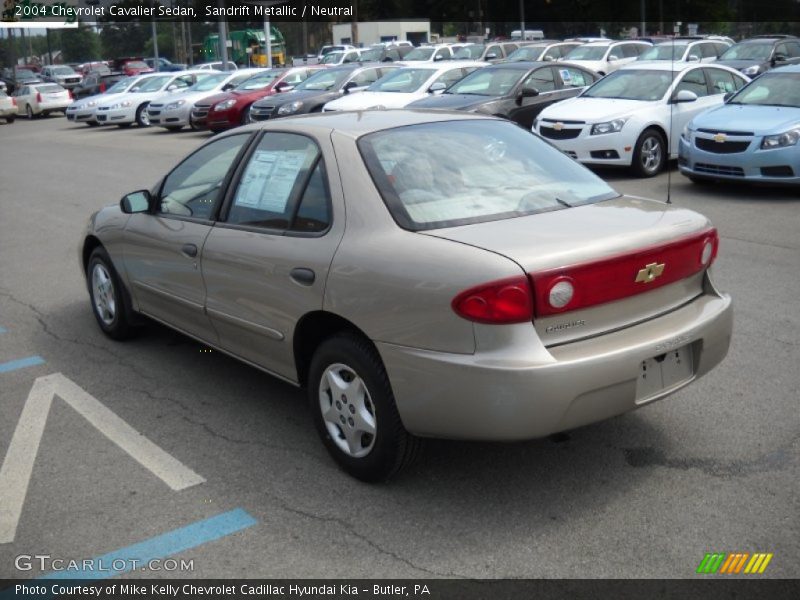 Sandrift Metallic / Neutral 2004 Chevrolet Cavalier Sedan