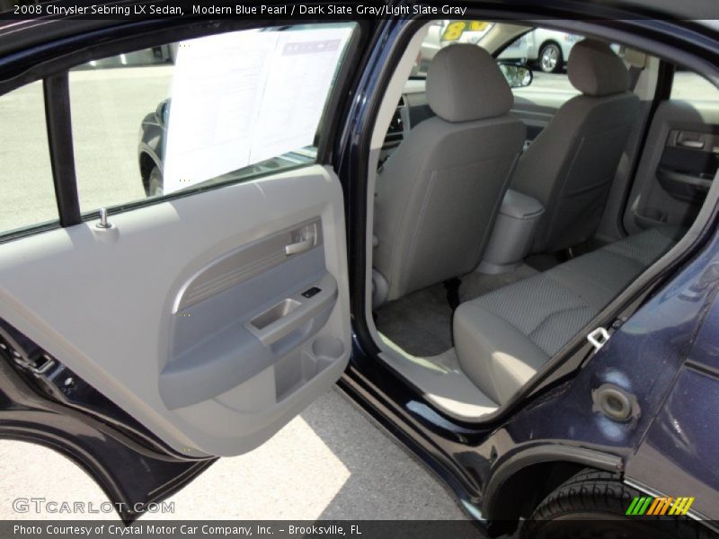 Modern Blue Pearl / Dark Slate Gray/Light Slate Gray 2008 Chrysler Sebring LX Sedan