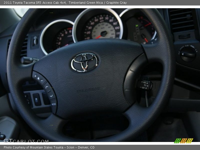 Timberland Green Mica / Graphite Gray 2011 Toyota Tacoma SR5 Access Cab 4x4