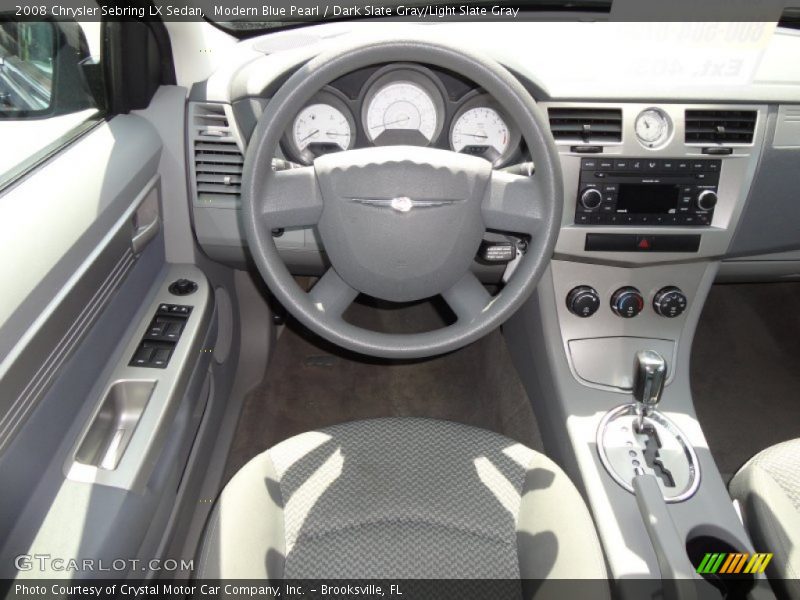 Modern Blue Pearl / Dark Slate Gray/Light Slate Gray 2008 Chrysler Sebring LX Sedan