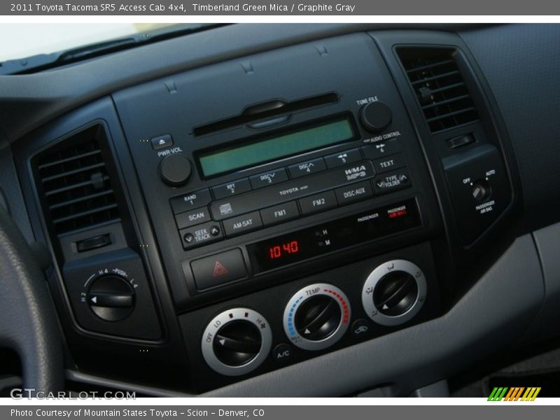 Timberland Green Mica / Graphite Gray 2011 Toyota Tacoma SR5 Access Cab 4x4