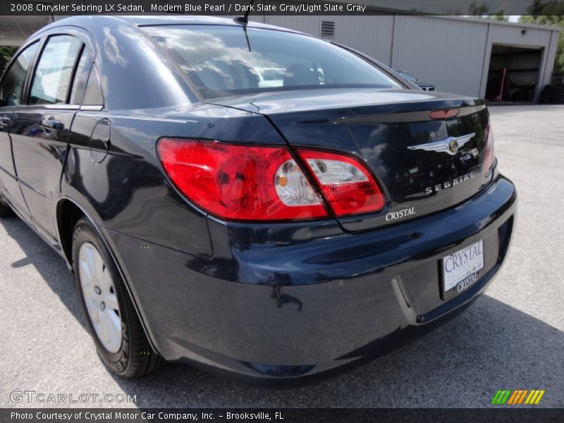 Modern Blue Pearl / Dark Slate Gray/Light Slate Gray 2008 Chrysler Sebring LX Sedan