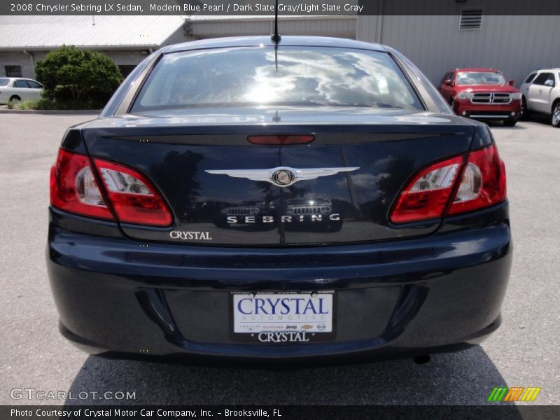 Modern Blue Pearl / Dark Slate Gray/Light Slate Gray 2008 Chrysler Sebring LX Sedan