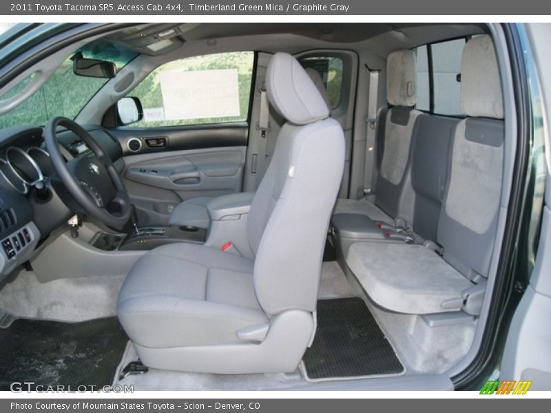 Timberland Green Mica / Graphite Gray 2011 Toyota Tacoma SR5 Access Cab 4x4