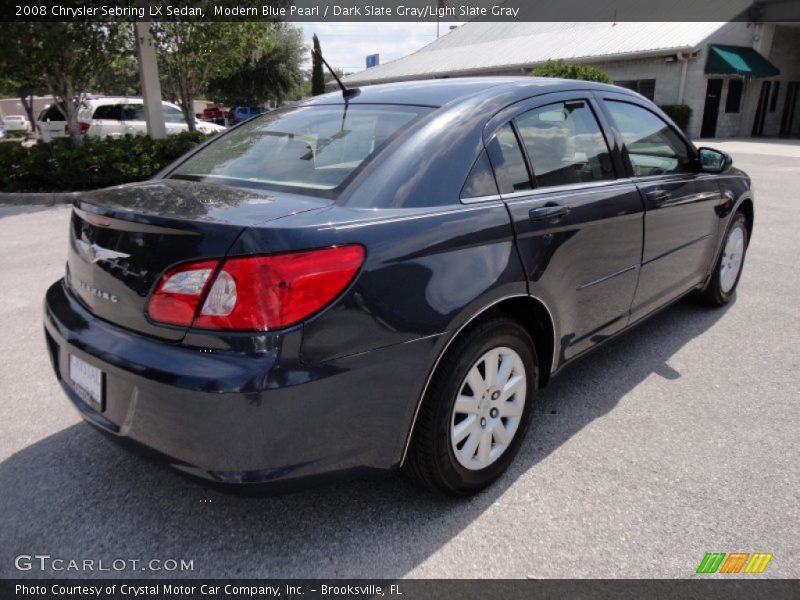 Modern Blue Pearl / Dark Slate Gray/Light Slate Gray 2008 Chrysler Sebring LX Sedan