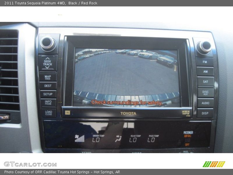 Black / Red Rock 2011 Toyota Sequoia Platinum 4WD