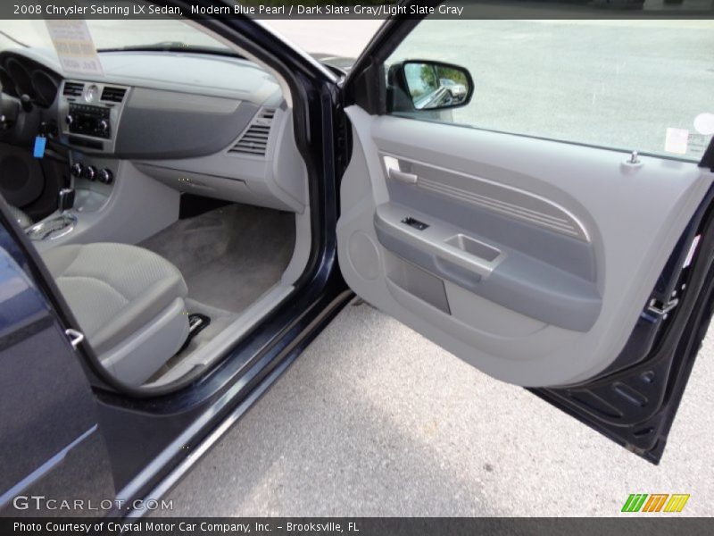 Modern Blue Pearl / Dark Slate Gray/Light Slate Gray 2008 Chrysler Sebring LX Sedan