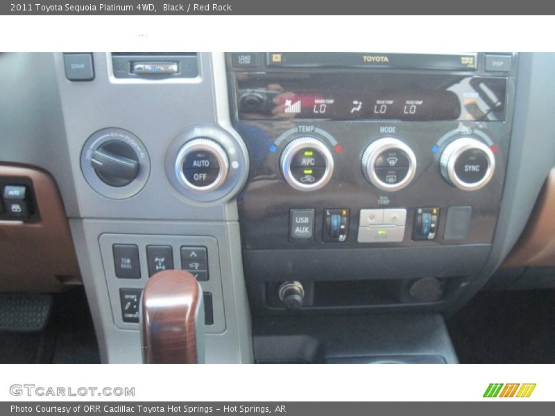 Black / Red Rock 2011 Toyota Sequoia Platinum 4WD