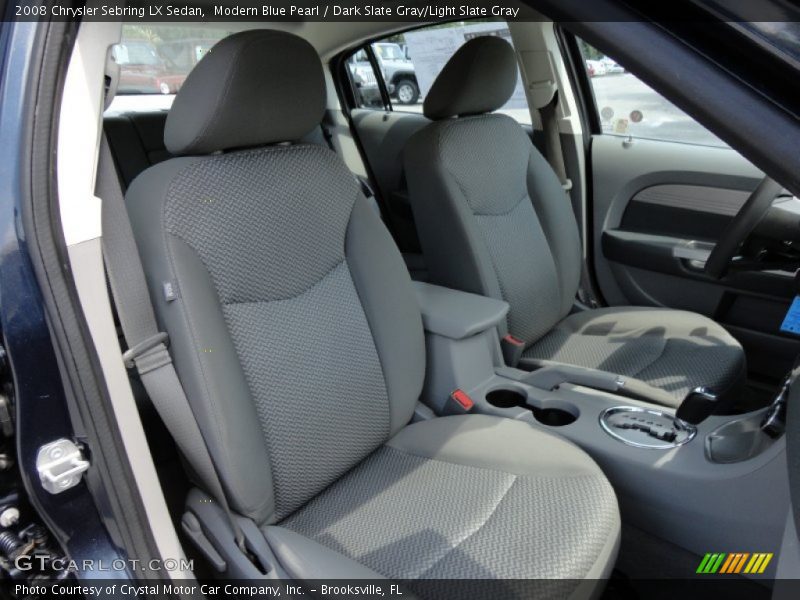 Modern Blue Pearl / Dark Slate Gray/Light Slate Gray 2008 Chrysler Sebring LX Sedan