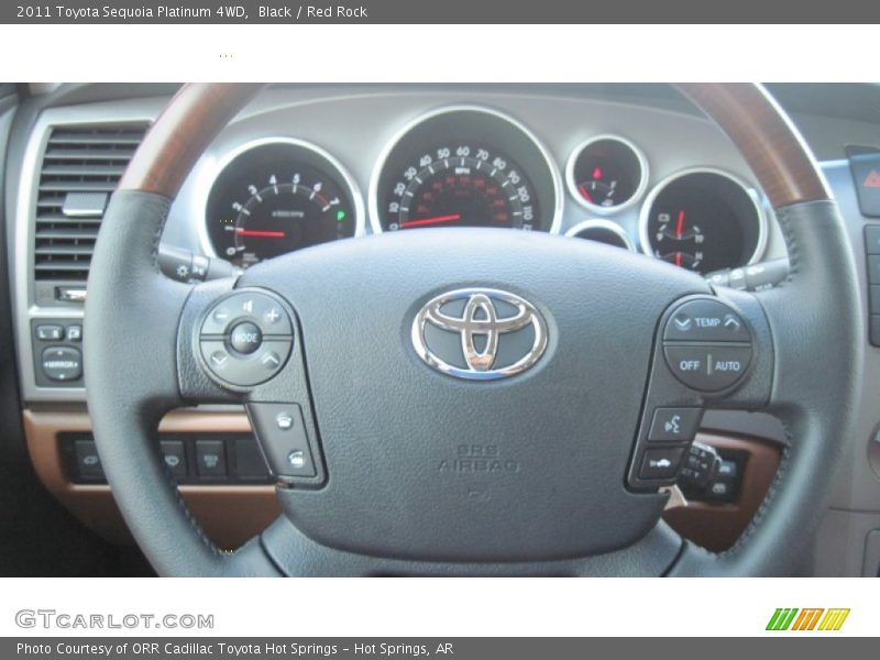 Black / Red Rock 2011 Toyota Sequoia Platinum 4WD