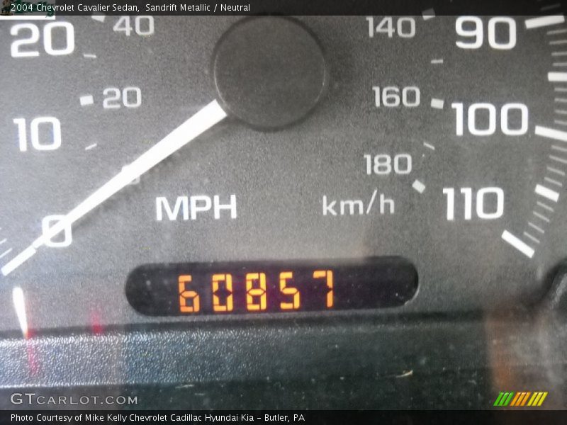 Sandrift Metallic / Neutral 2004 Chevrolet Cavalier Sedan