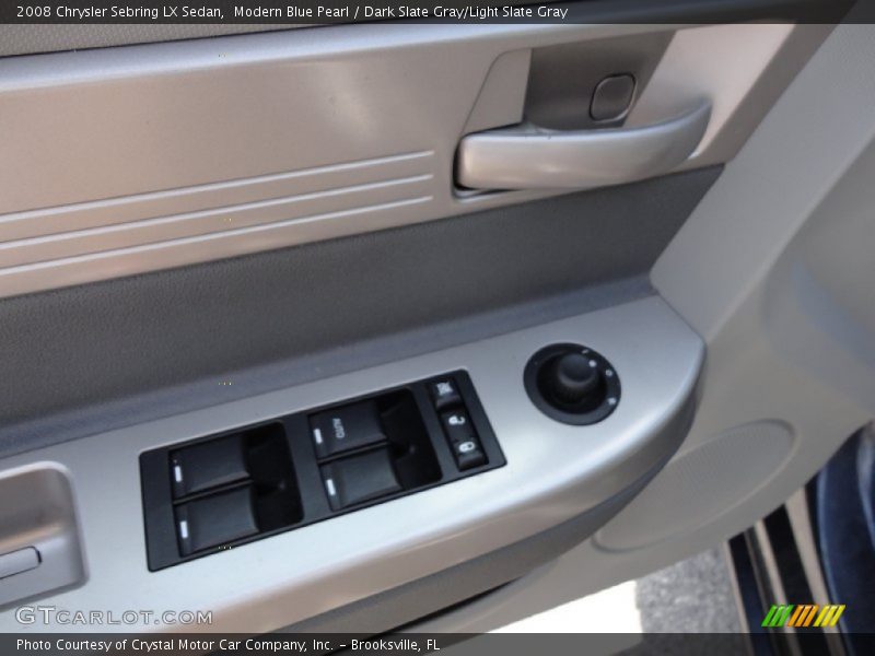 Modern Blue Pearl / Dark Slate Gray/Light Slate Gray 2008 Chrysler Sebring LX Sedan
