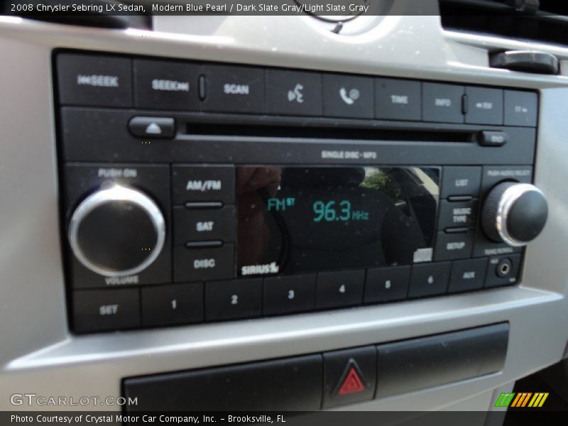 Modern Blue Pearl / Dark Slate Gray/Light Slate Gray 2008 Chrysler Sebring LX Sedan