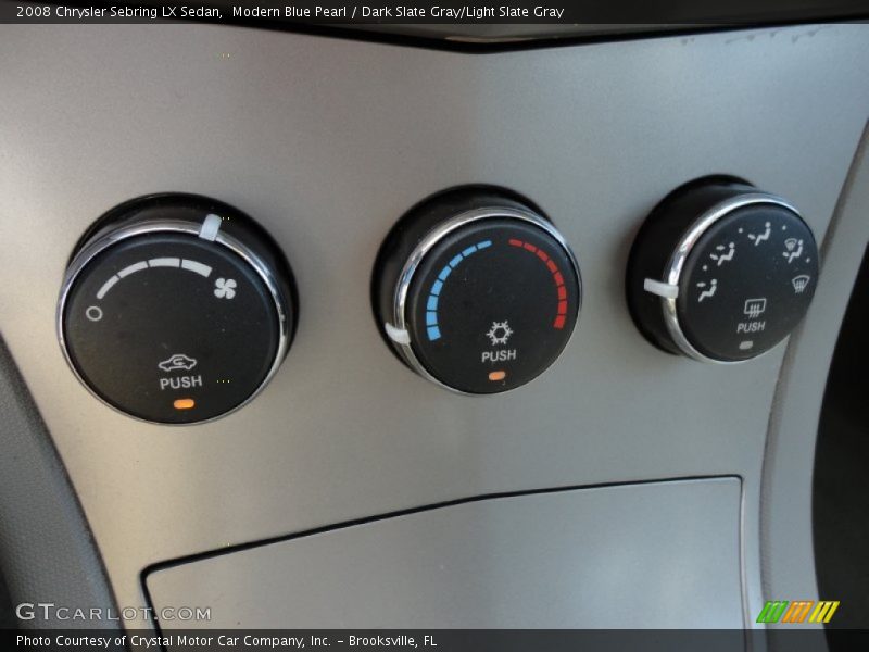 Modern Blue Pearl / Dark Slate Gray/Light Slate Gray 2008 Chrysler Sebring LX Sedan