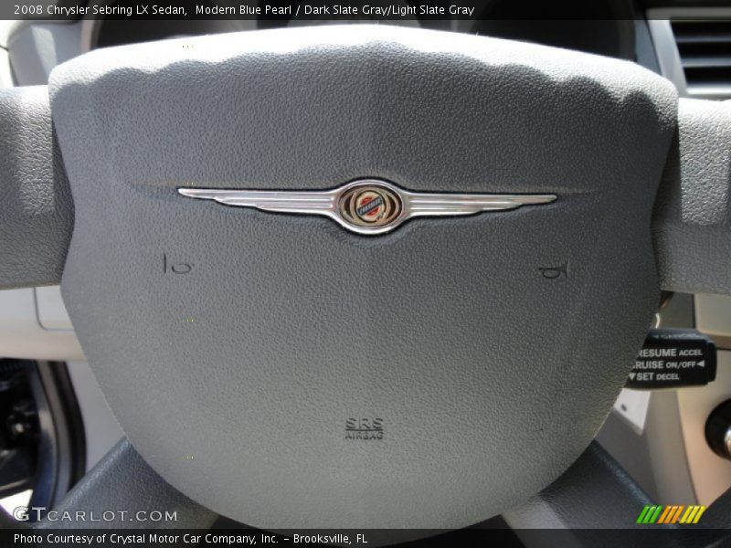 Modern Blue Pearl / Dark Slate Gray/Light Slate Gray 2008 Chrysler Sebring LX Sedan