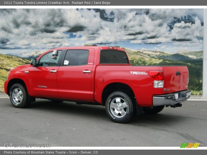 Radiant Red / Sand Beige 2011 Toyota Tundra Limited CrewMax 4x4