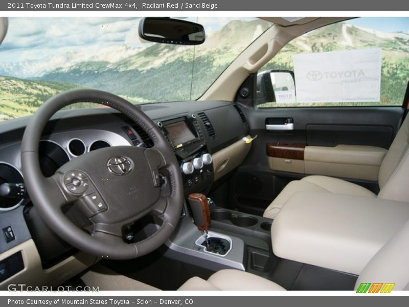 Radiant Red / Sand Beige 2011 Toyota Tundra Limited CrewMax 4x4