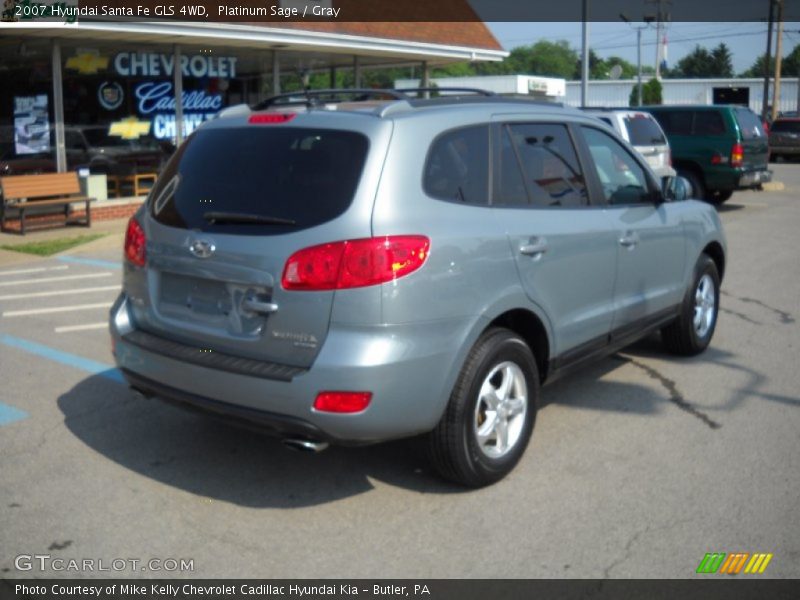 Platinum Sage / Gray 2007 Hyundai Santa Fe GLS 4WD