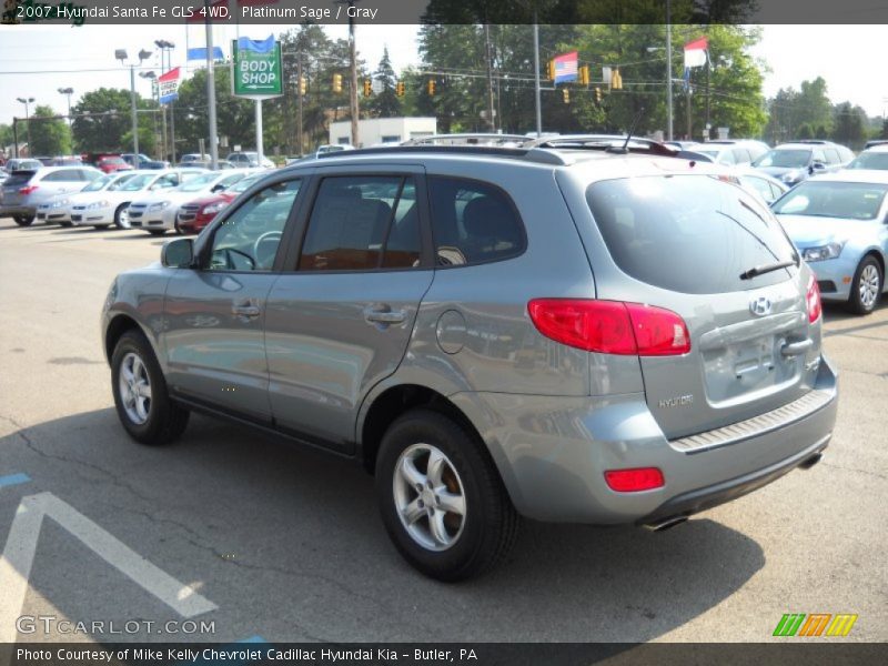 Platinum Sage / Gray 2007 Hyundai Santa Fe GLS 4WD