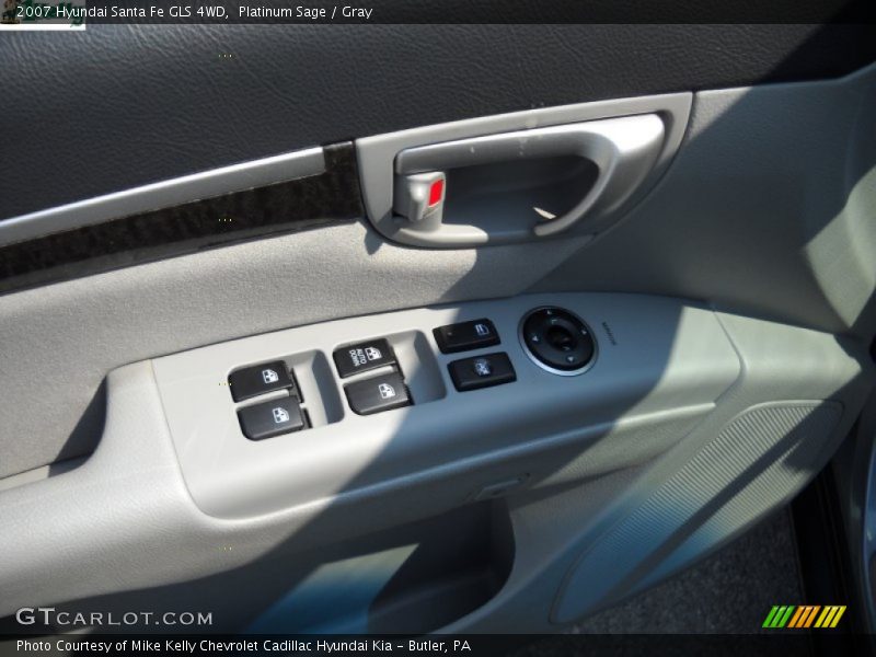 Platinum Sage / Gray 2007 Hyundai Santa Fe GLS 4WD